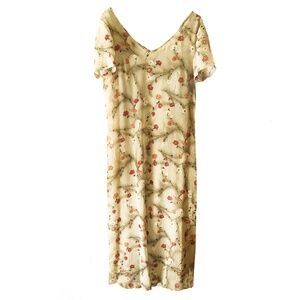 NWOT MAJORCA GEORGETTE POPPY PATTERN DRESS SIZE S